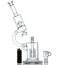 Microscópio Quad Rocket Perc Hookah vidro cachimbo de água de fumar (ES-GB-519)